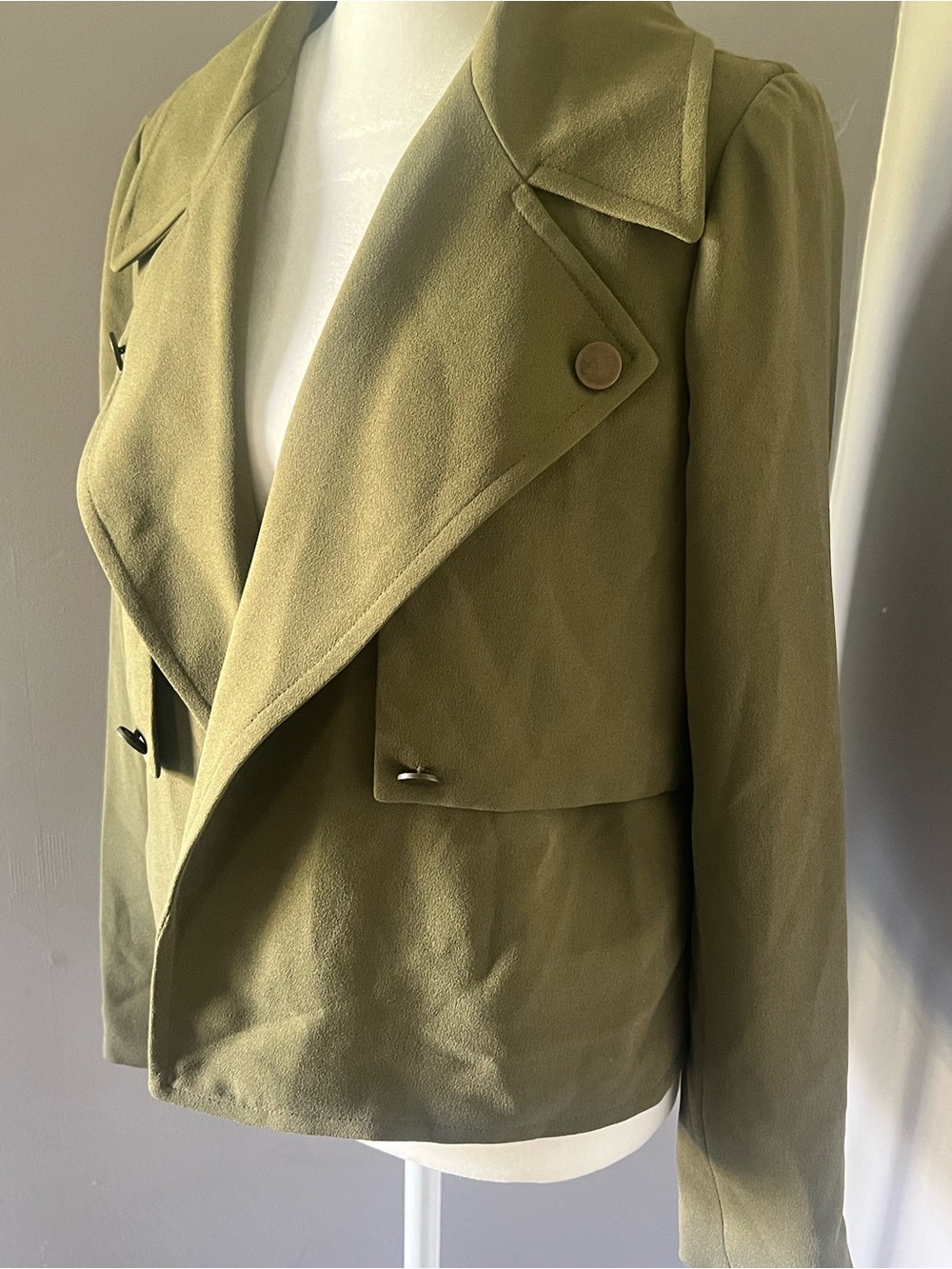 NWT Military Style Olive Layered Dress Jacket Size Small